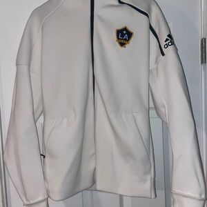 Adidas LA Galaxy White Jacket